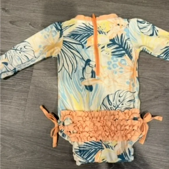 Rufflebutt Swimsuit and Hat - Picture 2 of 2